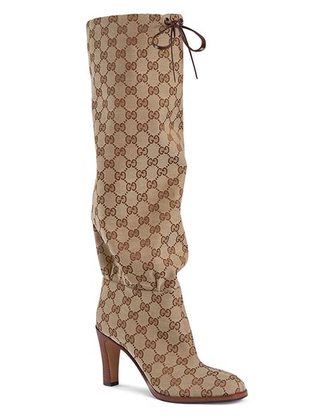 burgundy gucci boots|Gucci high heel boots.